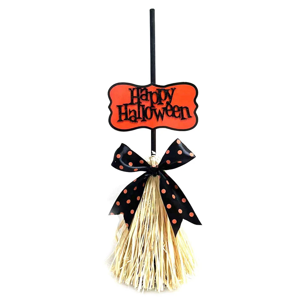 Halloween witch broom table top