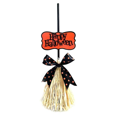 Halloween witch broom table top