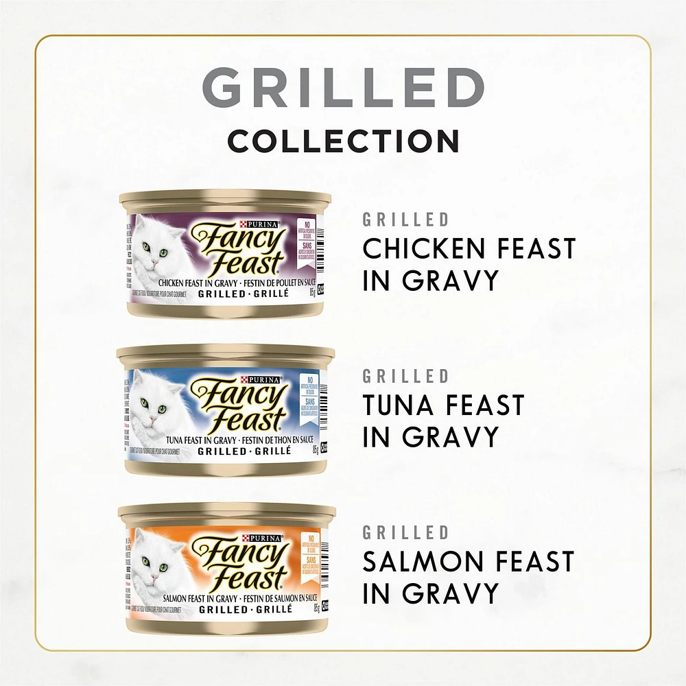 Fancy Feast Grilled Variety Pack, Wet Cat Food 12 X 85g, 12 X 85g