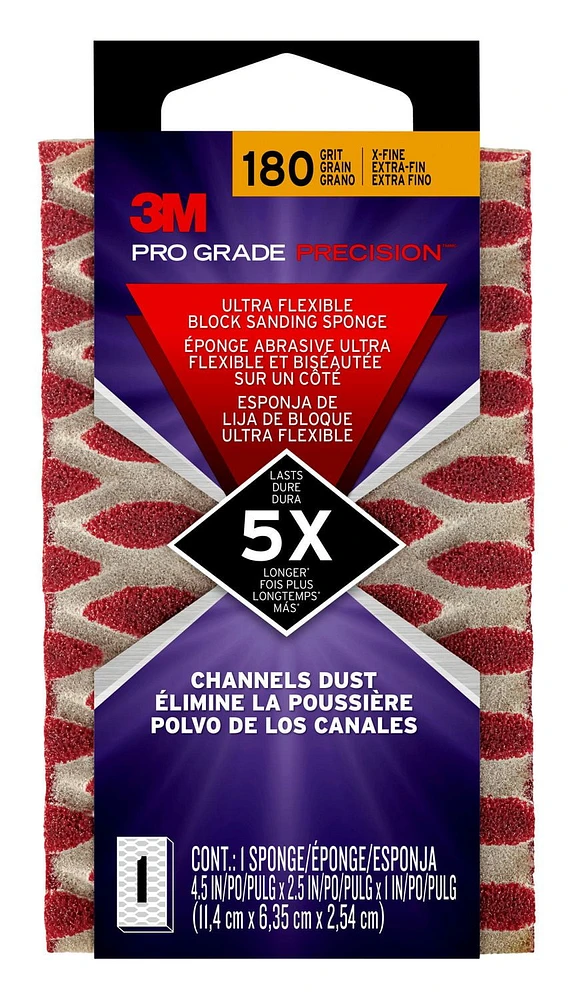 3M Pro Grade Precision Ultra Flexible Block Sanding Sponge