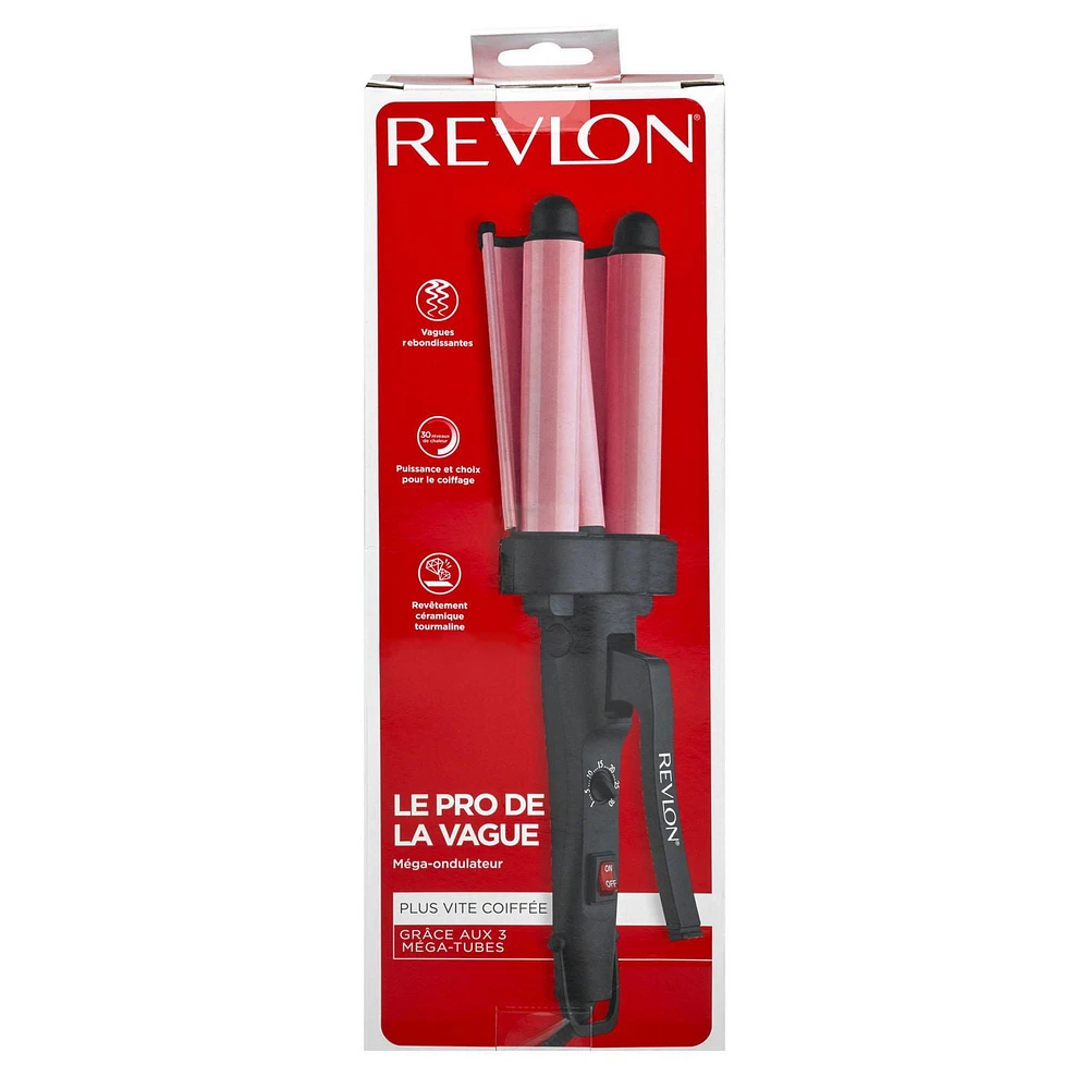 Revlon Wave Master Jumbo Waver, Wave Master with 3 Jumbo Barrels