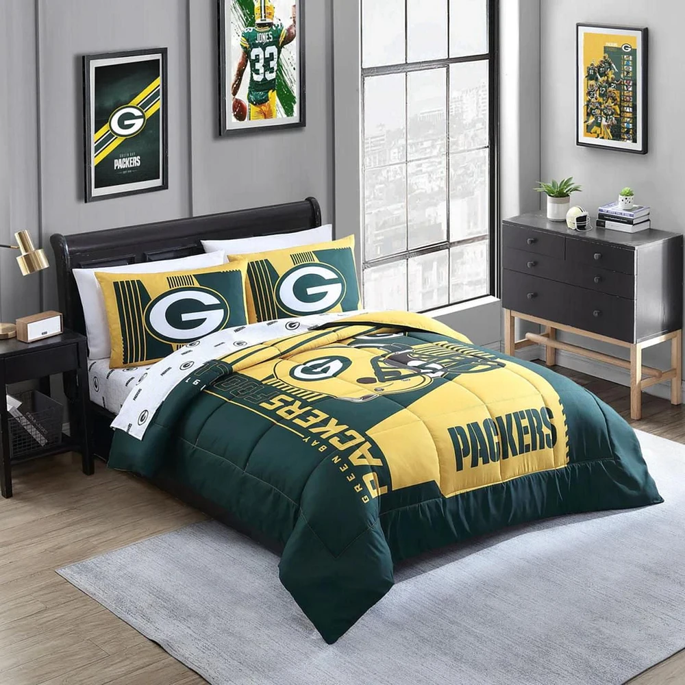 NFL Green Bay Packers Print Bed in a Bag Set-FULL