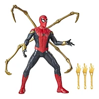 Marvel Spider-Man Deluxe 13-Inch-Scale Thwip Blast Integrated Suit Spider-Man Action Figure, Suit Upgrades, and Web Blaster Accessory