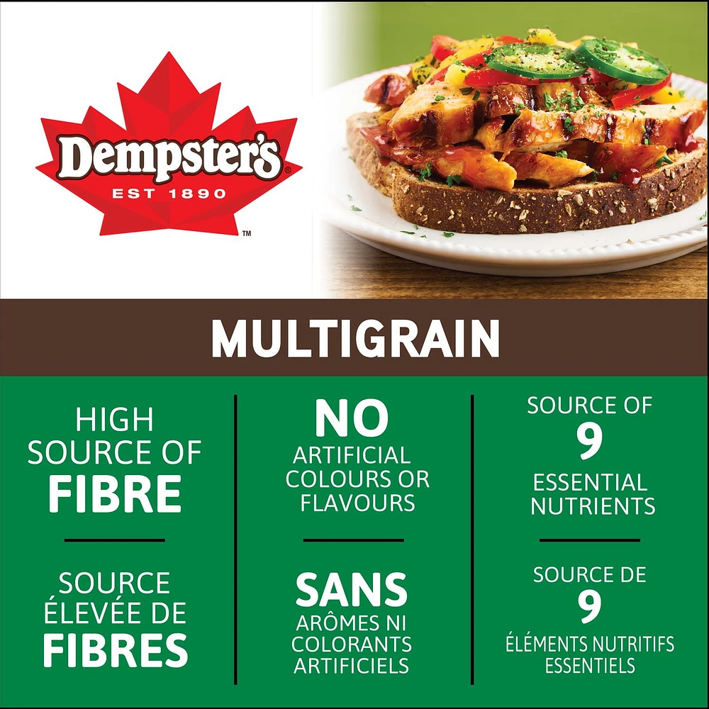 Dempster’s® 100% Whole Grains Multigrain Sliced Bread, 600 g