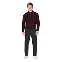 Ben Hogan Polo de Golf à manches longues Pour hommes Feeder Stripe Homme