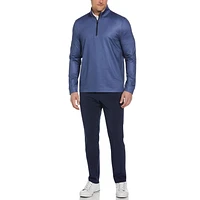 Ben Hogan Pull de golf à fermeture éclair sur un quart pour homme Mini Heather Geo Print Pull de golf Ben Hogan pour hommes