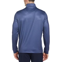 Ben Hogan Pull de golf à fermeture éclair sur un quart pour homme Mini Heather Geo Print Pull de golf Ben Hogan pour hommes