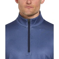 Ben Hogan Pull de golf à fermeture éclair sur un quart pour homme Mini Heather Geo Print Pull de golf Ben Hogan pour hommes