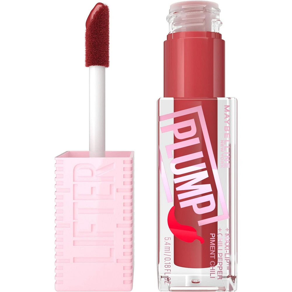 Maybelline New York Lifter Plump Lip Gloss, 5.4 ml, Lip Gloss Plumper