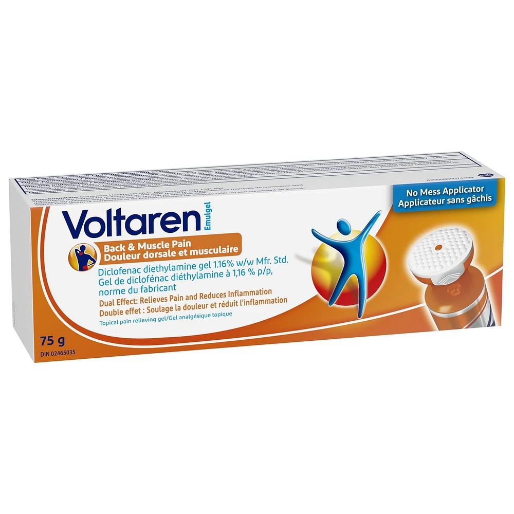 Voltaren Emulgel Back & Muscle Pain 75g (No Mess Cap), 75g (No Mess Cap)