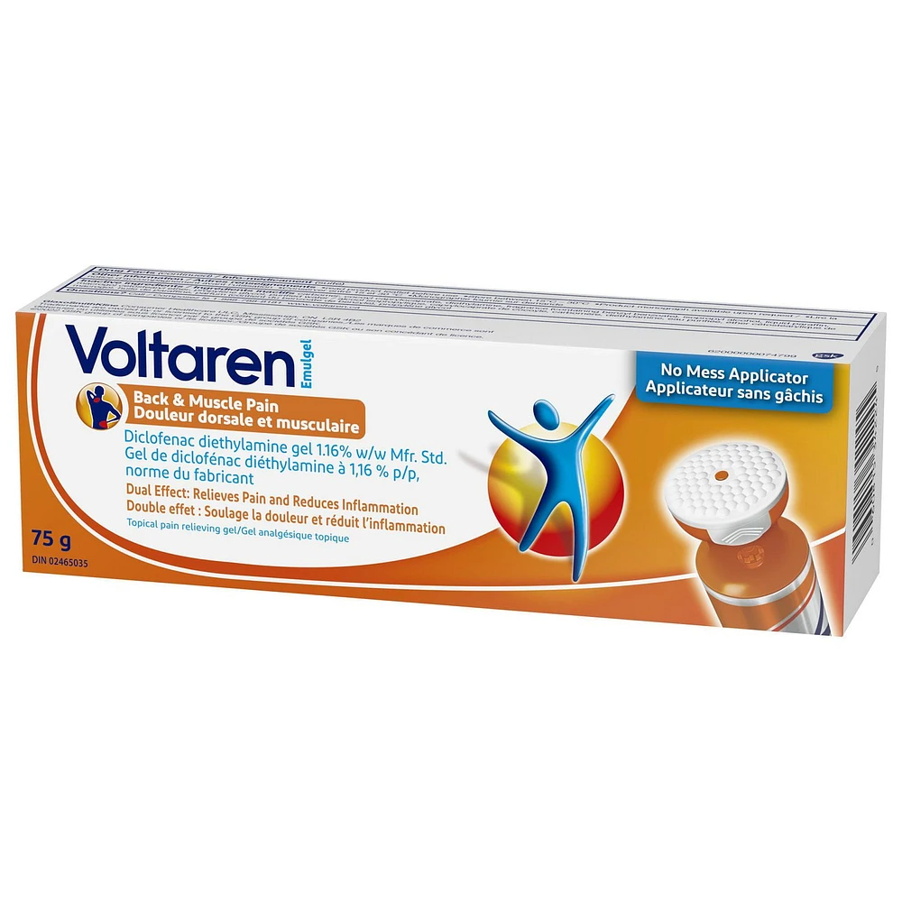 Voltaren Emulgel Back & Muscle Pain 75g (No Mess Cap), 75g (No Mess Cap)