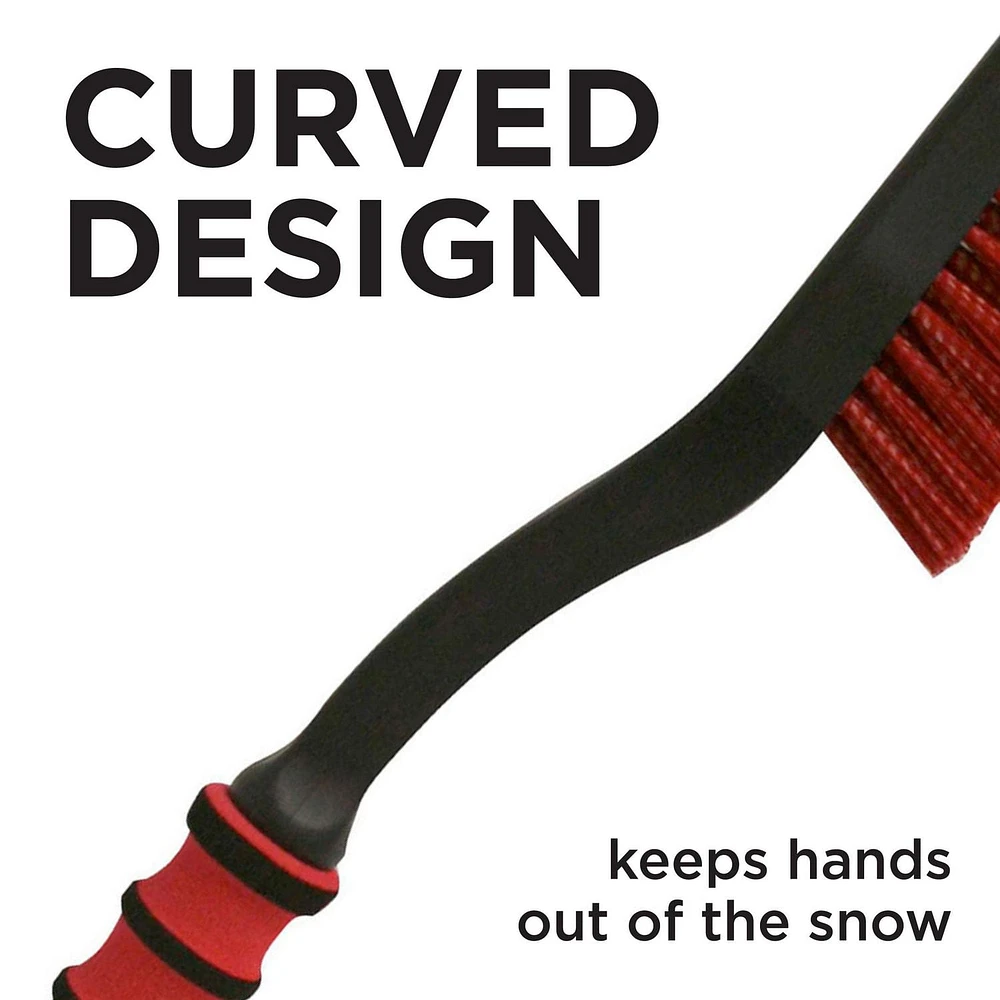 Mallory® 26" Cool Snow Tool Snowbrush, Plastic Snowbrush with foam grip