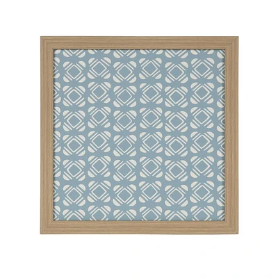 Hometrends Light Blue Pattern Framed Magnet Board