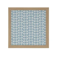 Hometrends Light Blue Pattern Framed Magnet Board