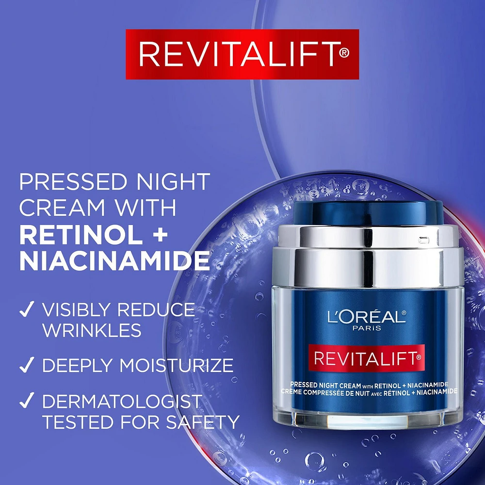 Revitalift Triple Power LZR Retinol Anti-Aging Night Face Moisturizer, 48 mL