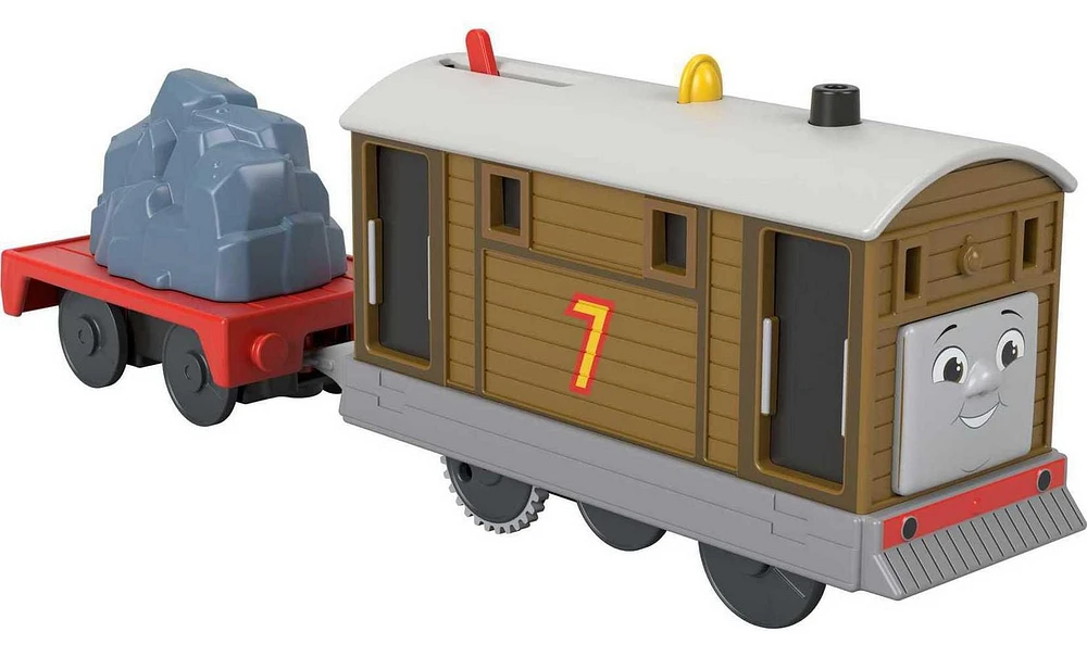 Thomas & Friends Toby Motorized Toy Train Engine with Cargo