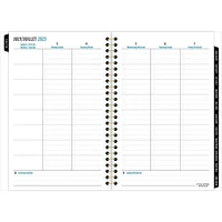 Five Star® Glossy Accents Dark Small Planner, Weekly/Monthly Planner