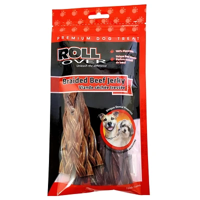 Rollover Braided Beef Jerky, 3pk