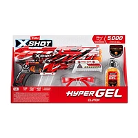 XSHOT Hyper Gel Clutch Blaster (5,000 Hyper Gel Pellets) by ZURU, Foam Blaster for Kids