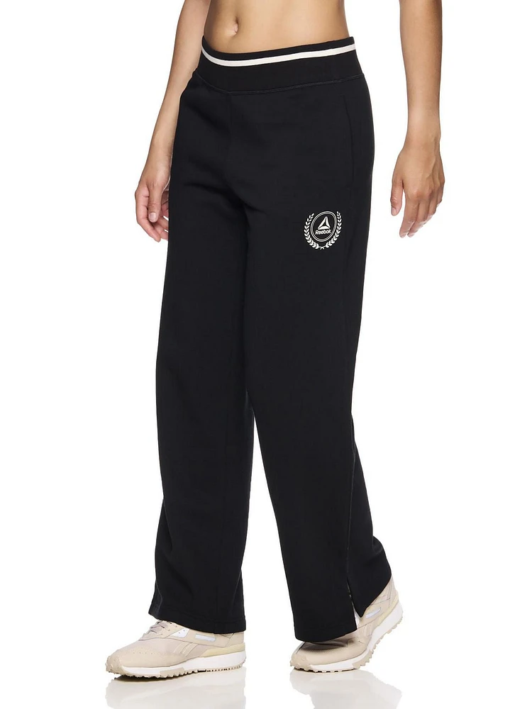 Reebok Women's Varsity Wide Leg Pants with Pockets