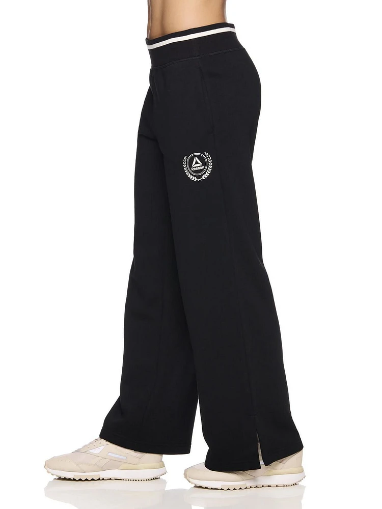 Reebok Women's Varsity Wide Leg Pants with Pockets