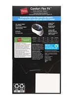 Caleçons boxeurs sans étiquette Hanes pour hommes Comfort Flex Fit - Pochette de soutien total - Paquet de 3 Doublure en filet respirant qui sépare et soutient