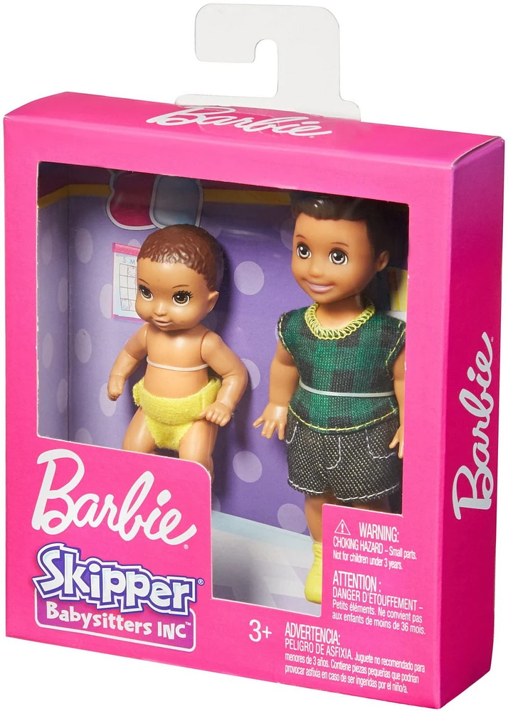 Barbie Babysitters Inc. Skipper Poupée couche en tissu jaune