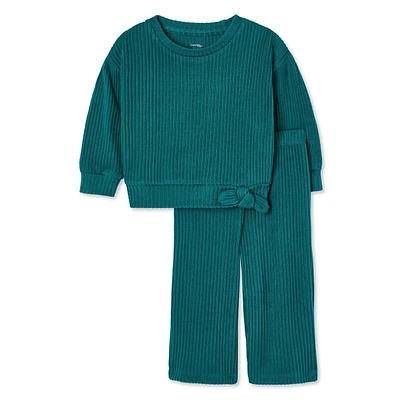 George Baby Girls' Hacci 2-Piece Set, Sizes 0-24 months