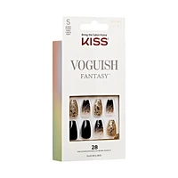 KISS Voguish Fantasy - 28 faux ongles, moyens Manucure gel prête à porter