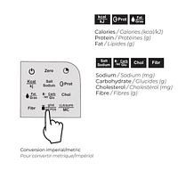 Starfrit Nutritional Scale, Glass Platform, Calculates nutritional intake