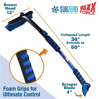 50" MAXX-Force™ Crossover Snowbroom and Ice Scraper, 50" Crossover Snow Broom and Ice Scraper