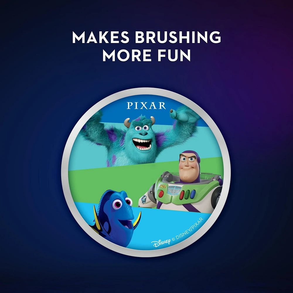 Oral-B Kid's Battery Toothbrush featuring PIXAR favorites, Soft Bristles, for Kids 3+