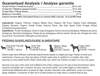 Bâtonnets de poulet biologique et patate douce de Chewmasters - sac de 16 oz (454g)