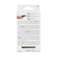 KISS Salon Acrylic French, Flame, Short Coffin, 28 count., Flame