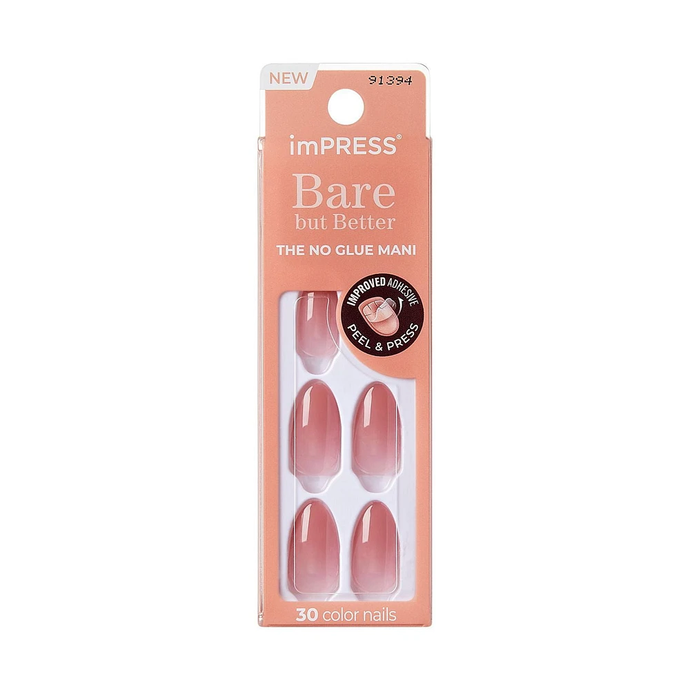 imPRESS Bare but Better, Medium Almond, 30 count., Serenity