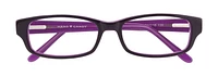 Hard Candy Womens Prescription Eyeglasses, It Girl, Dark Purple, 53-16-135