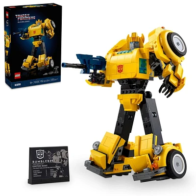 LEGO Icons Transformers Bumblebee Action Figure, Collectible Building Set for Adults,10338, Includes 950 Pieces, Ages 18+