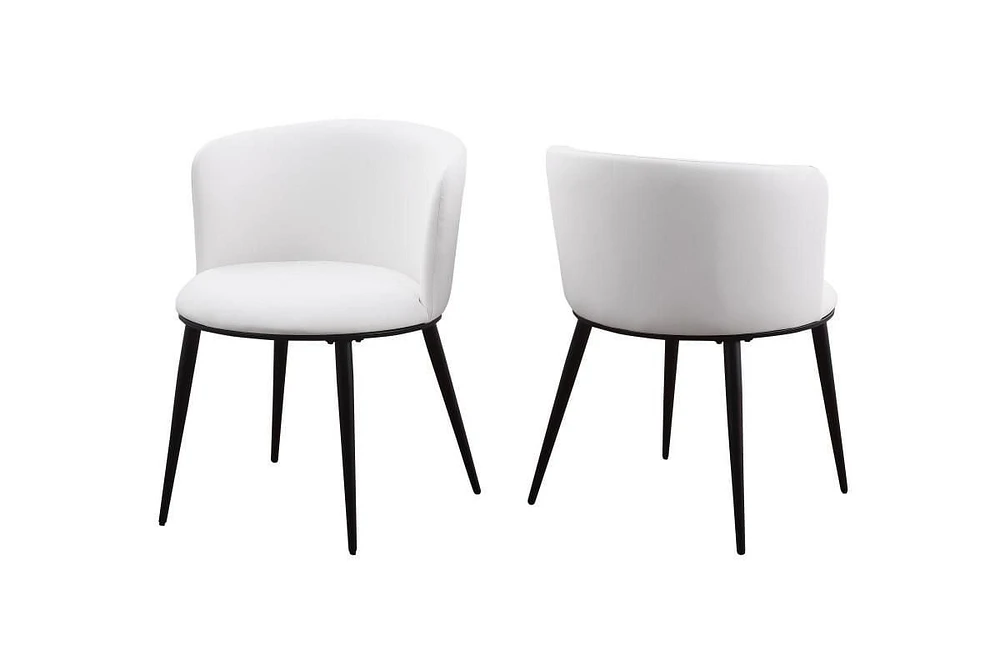 Alexandrea Dining Chair, Set of 2, White