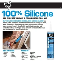 DAP®SILICONE PLUS® Premium Silicone Sealant TM, Clear, 319mL