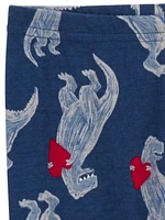 Carter's Child of Mine Infant Boys' Cotton Dinosaur Heart 2-piece Pyjama