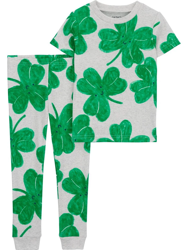 Carter's Child of Mine Toddler Unisex Cotton Shamrock Pyjama Set