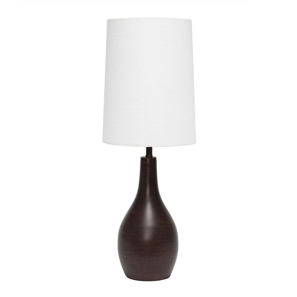 Simple Designs 1 Light Tear Drop Table Lamp