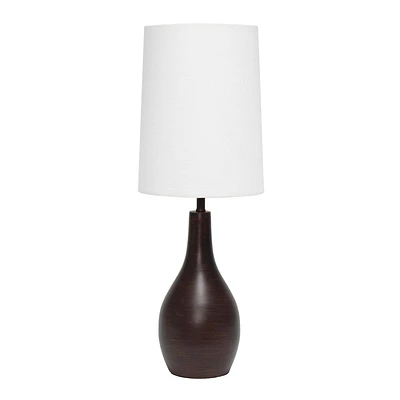 Simple Designs 1 Light Tear Drop Table Lamp