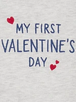 Carter's Child of Mine Infant Boys' and Girls' Body Suit Pant Set- My First Valentine's Day