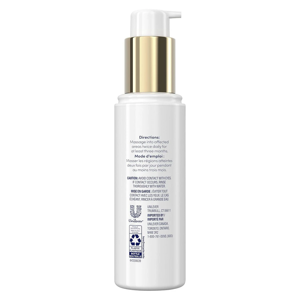 Dove Sérum Ciblé Dove Multifonction pour Vergetures, Taches Foncées, Teint Complexe Équilibrant de Teint, Niacinamide, Peptides de Collagène et Facteurs Naturels d'Hydratation, 95mL 95mL