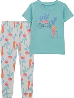 Carter's Child of Mine Baby and Toddler Girls' Carrot 2-Piece Pajama Set