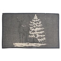 Polyester Placemat Reindeer And Tree - Set of 12