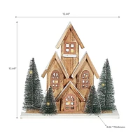 Led Wooden House 12.40