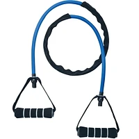 IBF Iron Body Fitness Resistance Tube / Band / Cord - Latex with Foam Handles - Improve Power, Strength & Flexibility - Available in Light / Medium / Heavy / X-Heavy Resistance