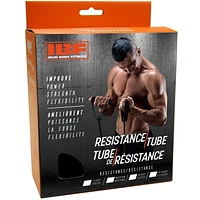 IBF Iron Body Fitness Resistance Tube / Band / Cord - Latex with Foam Handles - Improve Power, Strength & Flexibility - Available in Light / Medium / Heavy / X-Heavy Resistance